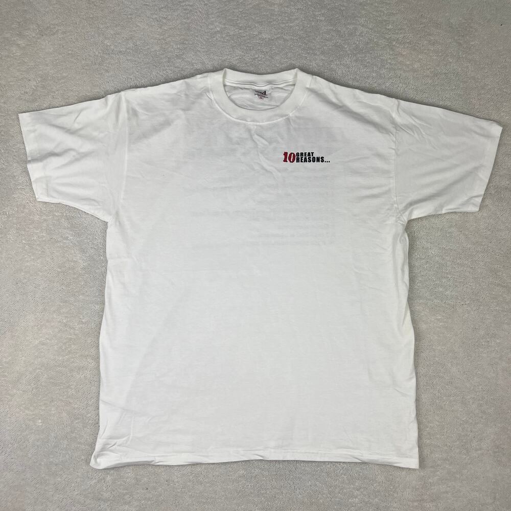 Novelty VTG Tee Sz XL 10 Reasons Beer Better Than Women 2005 Anvil Tag Funny